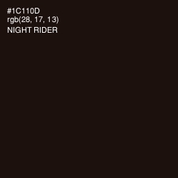 #1C110D - Night Rider Color Image